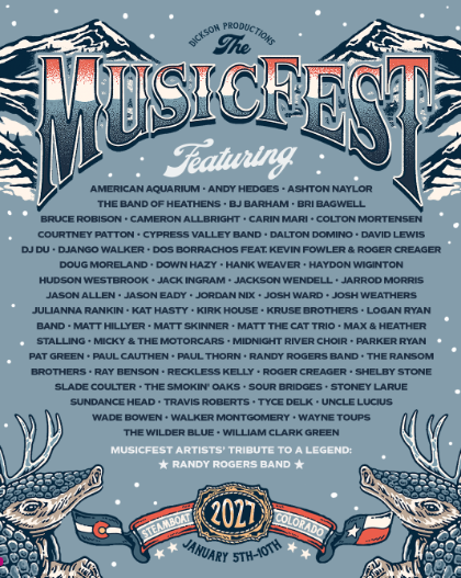 The MusicFest at Steamboat Announces 2027 Lineup, Debuts VIP Experiences, and Opens Booking for Its Landmark 41st Year