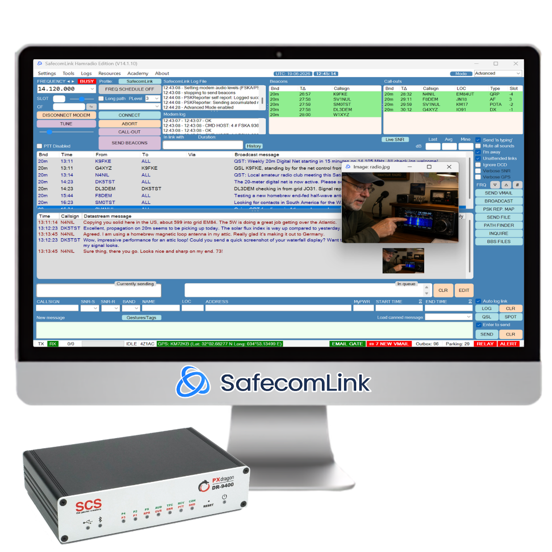 SafecomLink for Pactor – Hamradio Edition Launches in the WiMo Store