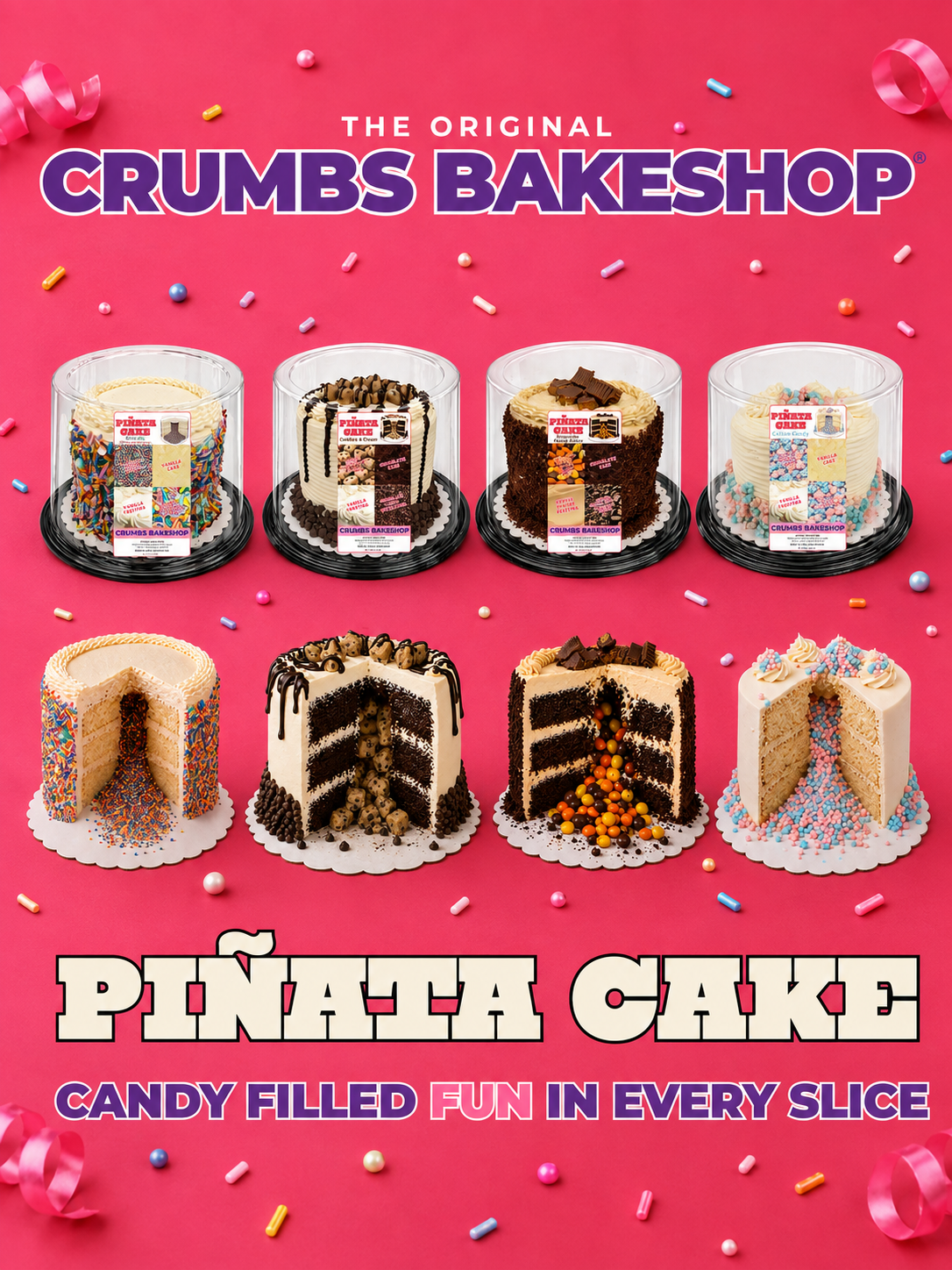 CRUMBS Bakeshop Launches New Piñata Cakes Nationwide, Bringing ‘Candy-Filled Fun in Every Slice’ to Kroger Stores