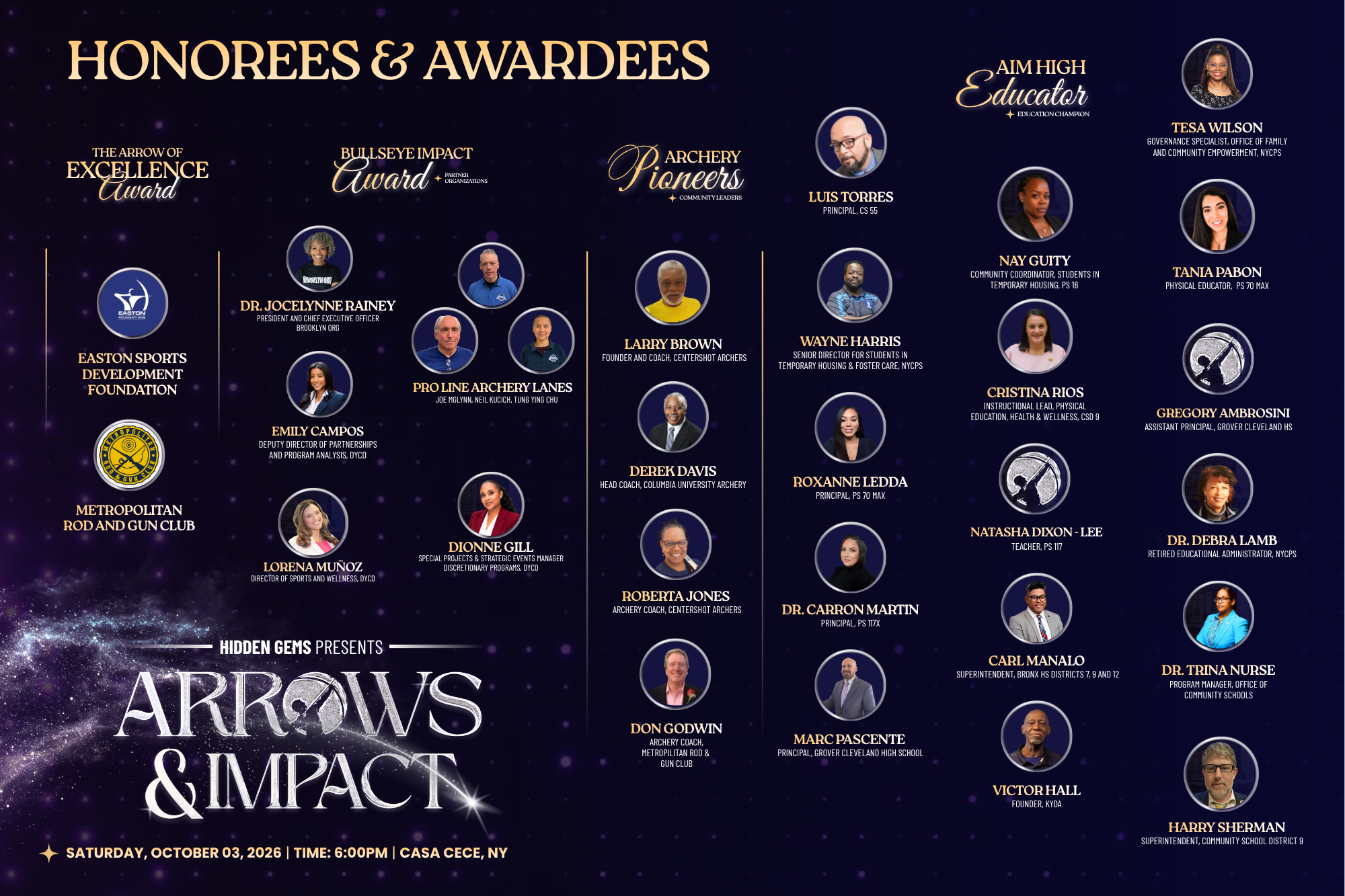 Hidden Gems Announces Distinguished Honorees for the 2026 Arrows & Impact Gala