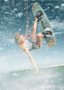Kitesurfer at Miavana by Time + Tide