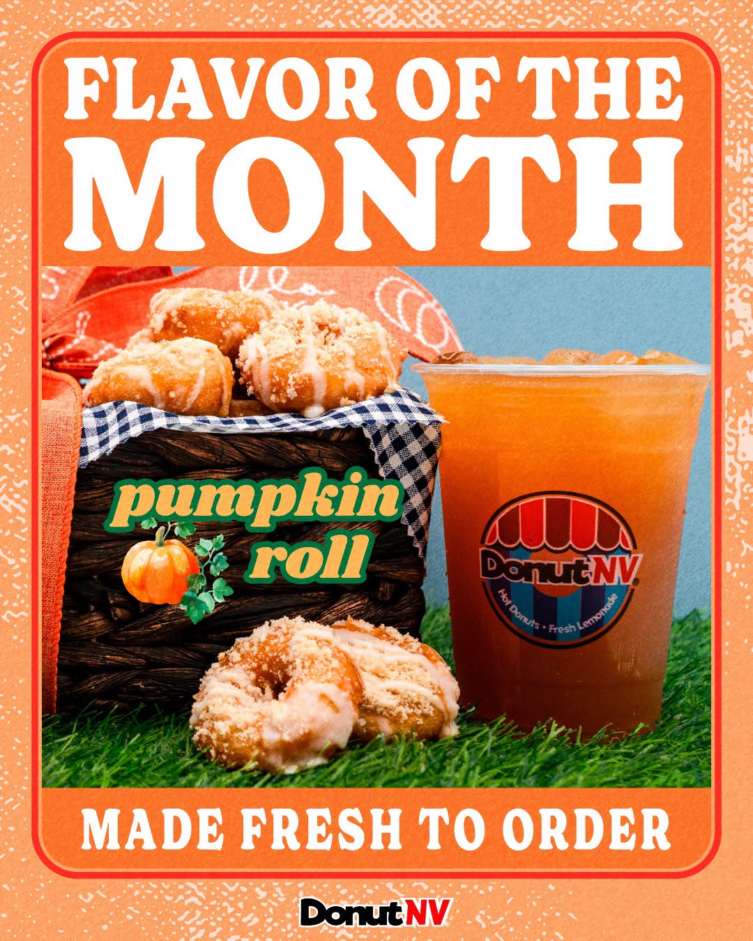 Fall’s Cozy Delight: DonutNV Launches Flavor of the Month Campaign Featuring Hot Pumpkin Roll Mini Donuts