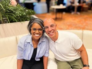 John Baldino and Jackye Clayton, hosts of the 2026 ERE Recruiting Innovation Summit in San Diego.