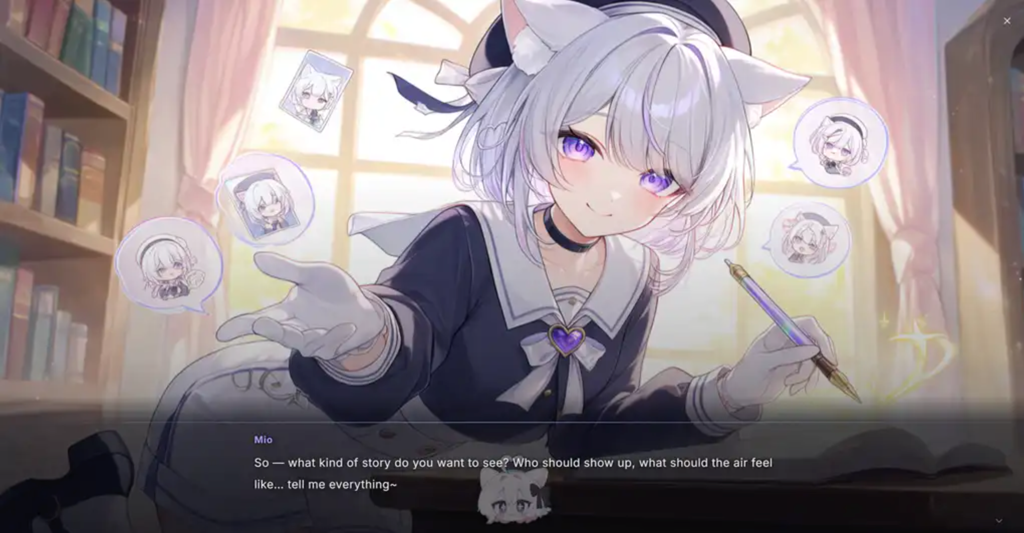 PixAI Introduces Visual Novel Mode in Mio.2, Turning Conversations Into Interactive Stories