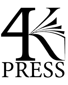 4K Press Logo for book publisher that specializes in book publishing