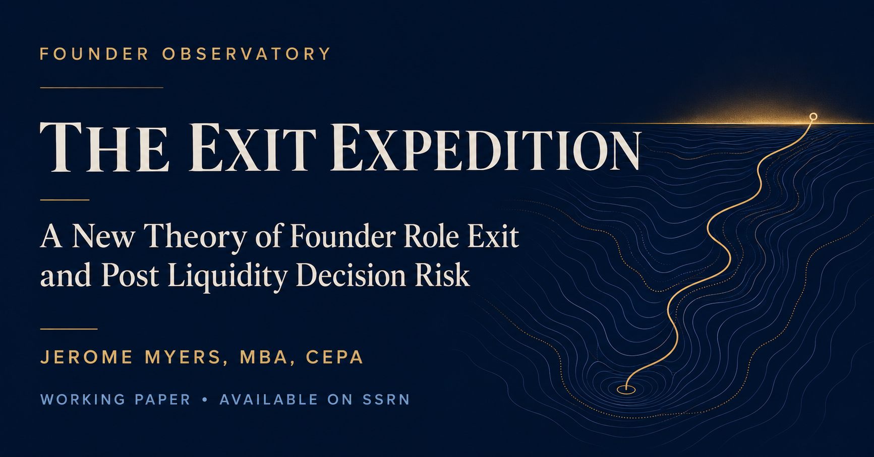 New Theory Explains Why Founders Struggle After Successful Business Exits