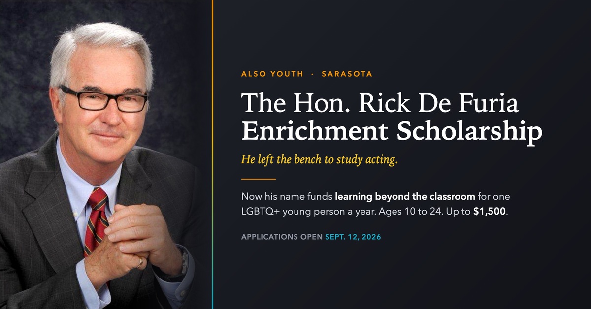 ALSO Youth Announces the Hon. Rick De Furia Enrichment Scholarship to Honor a Legacy of Investing in Young People
