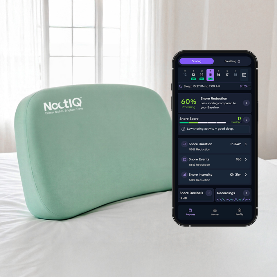 NoctIQ Debuts AI Anti-Snore Pillow to Help Couples Sleep Better, Together