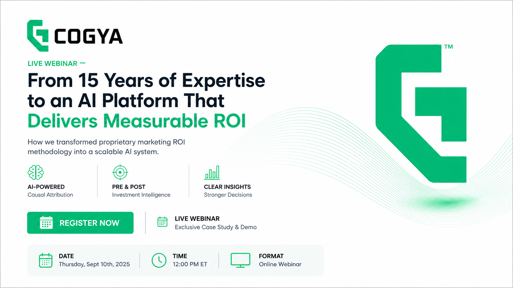 15 Years of Marketing ROI Expertise, Now an AI Platform: Free Webinar
