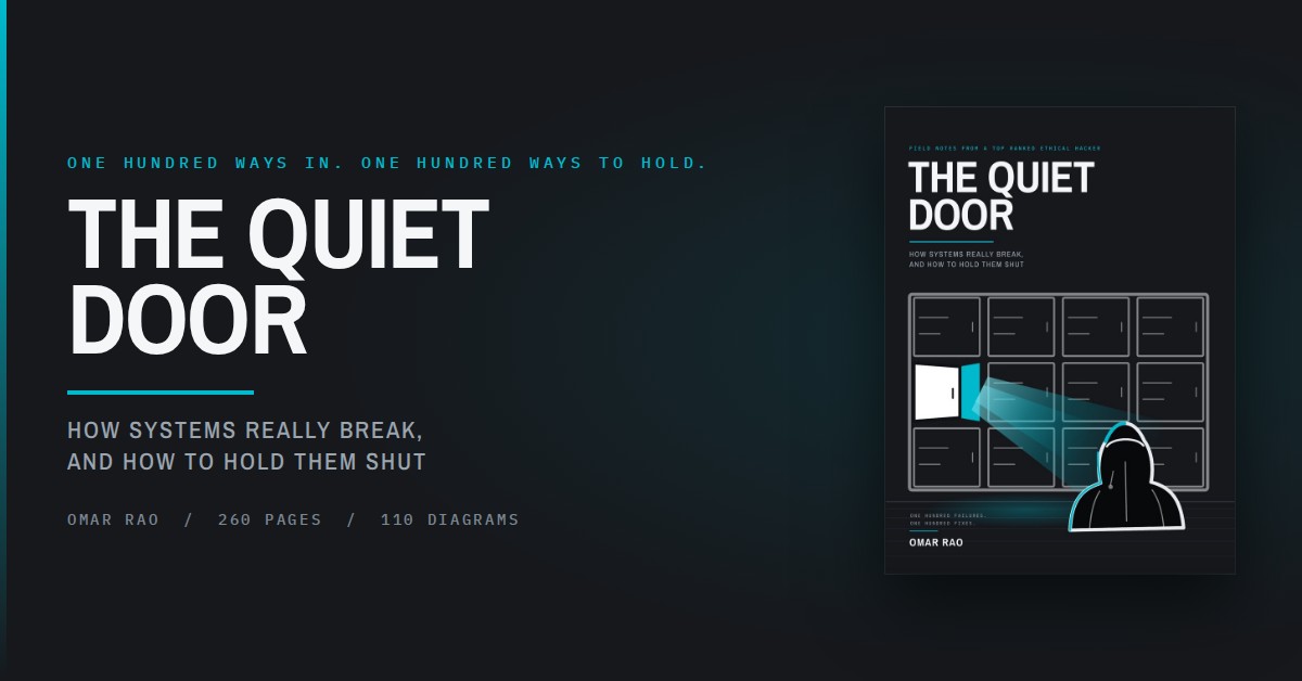 New Security Book ‘The Quiet Door’ Documents 100 Real Ways Organizations Get Breached