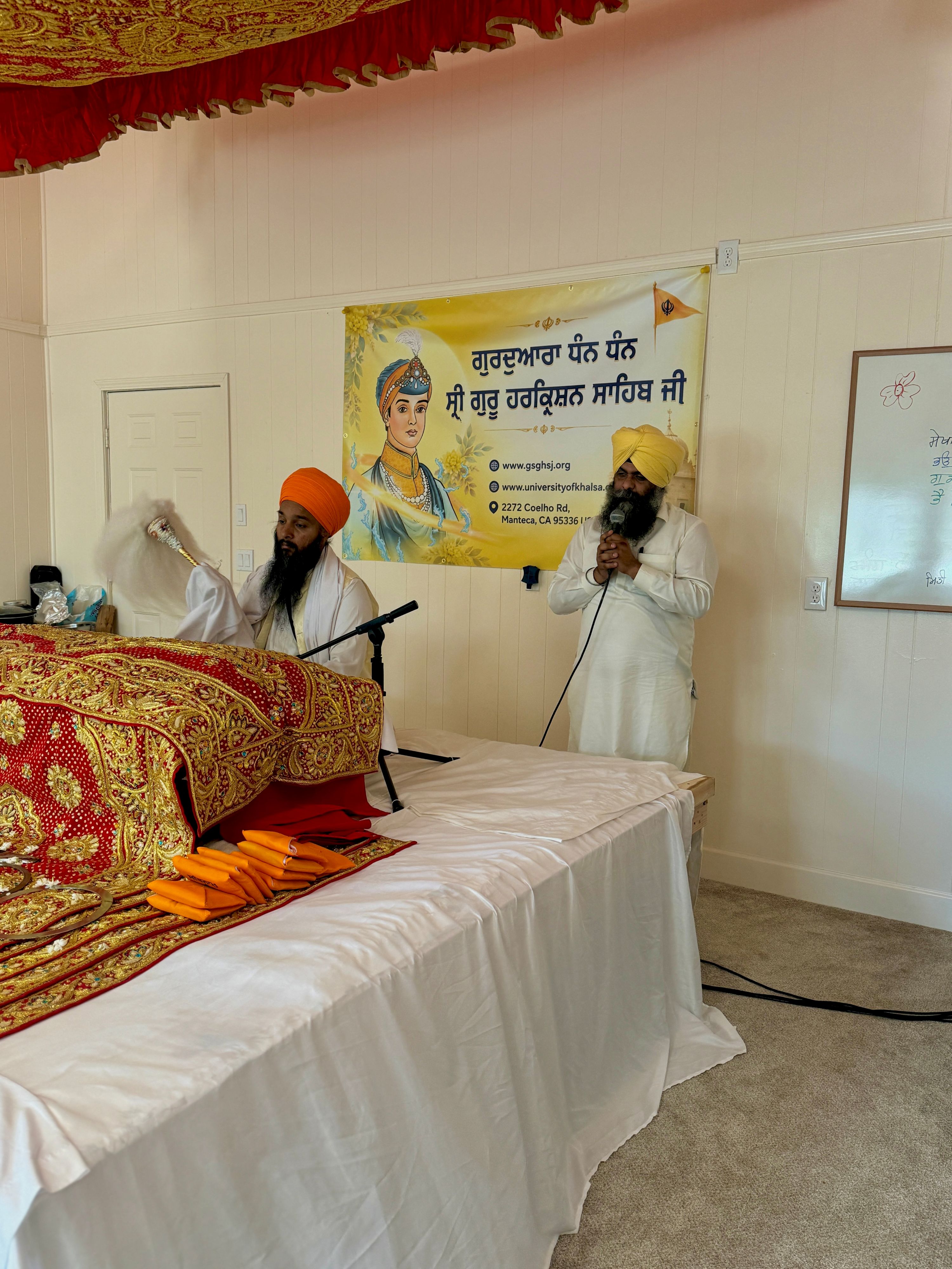 Gurdwara Sri Guru Harkrishan Sahib Ji Commemorates Parkash of Sri Guru Harkrishan Sahib Ji in Manteca, California