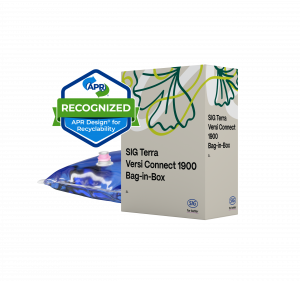SIG announced today that it has once again been formally recognized by the Association of Plastic Recyclers (APR) for meeting the highest criteria established under the APR Design® Guide for Plastics Recyclability SIG Terra RecShield D + SIG Terra Versi Connect 1900