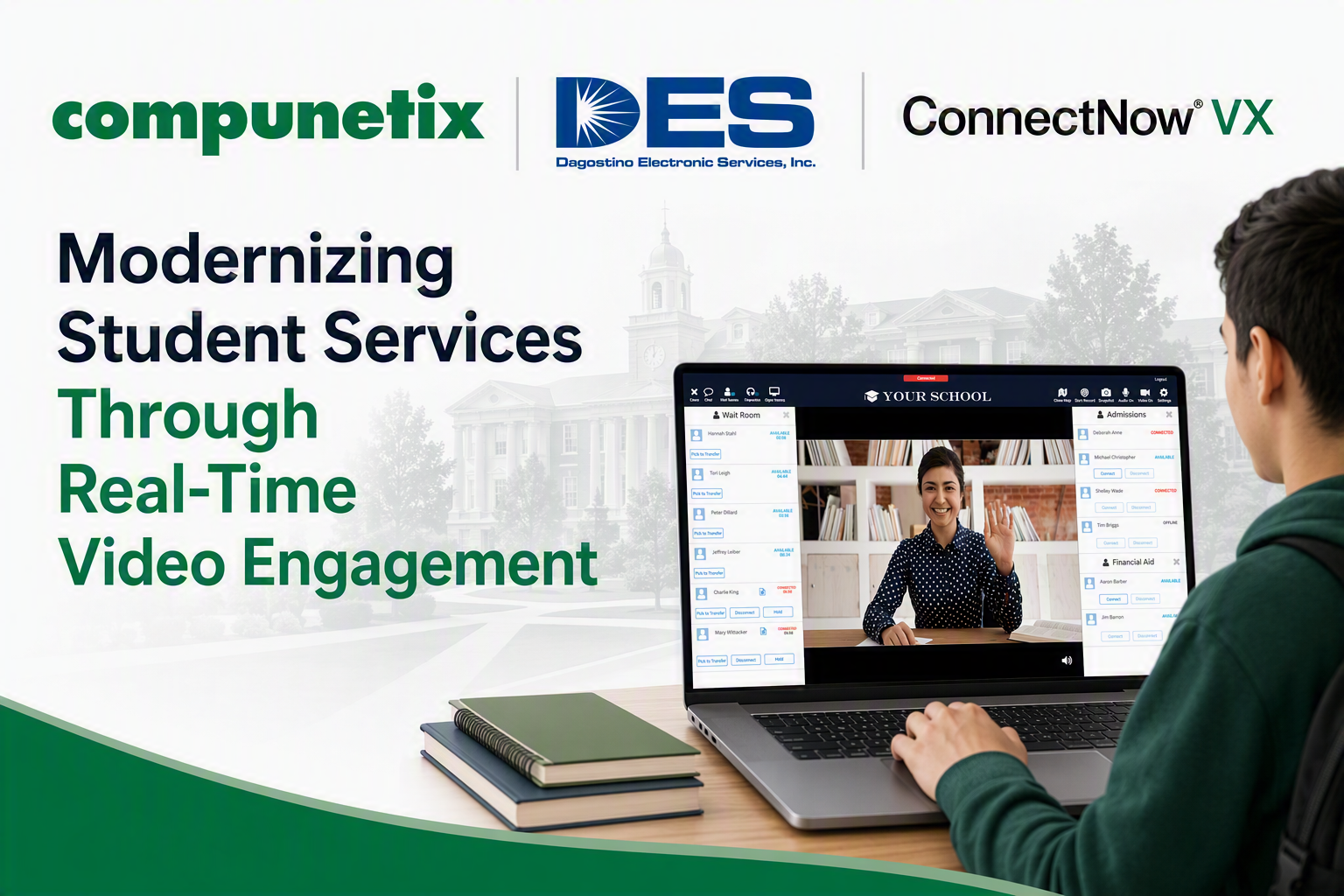 Compunetix & DES: Video Engagement for Higher Ed Student Services