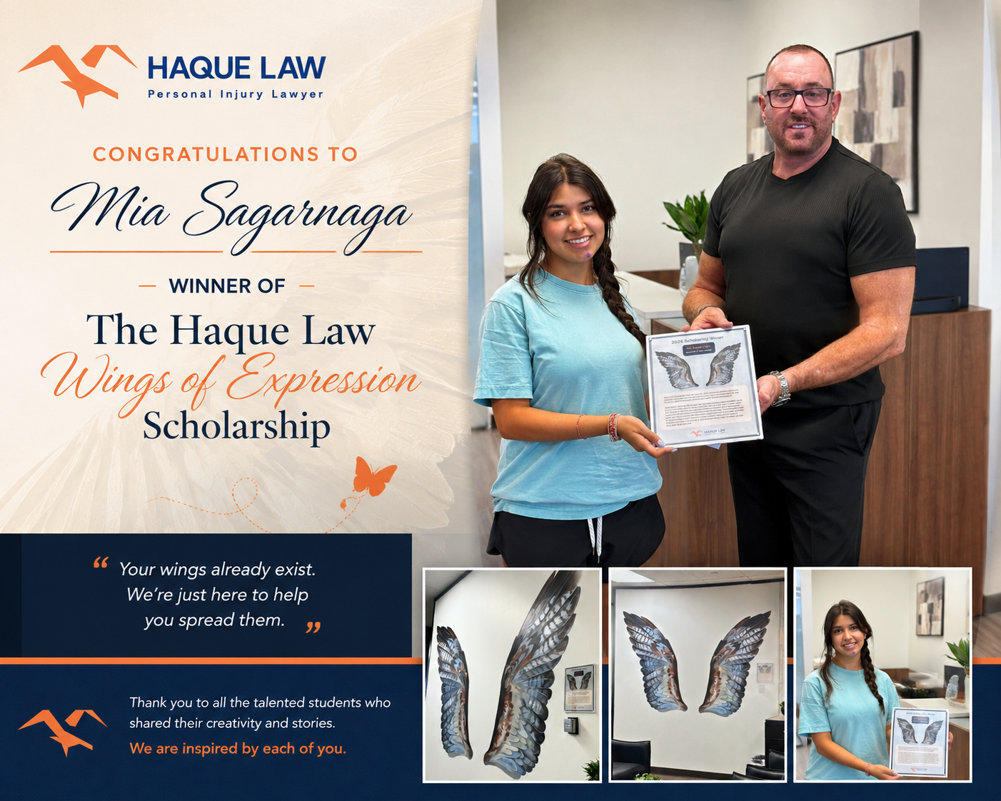 Haque Law Announces 2026 Scholarship Winner