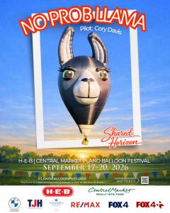 No Prob Llama Hot Air Balloon owned by pilot Bill Broker