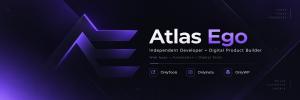 Atlas Ego purple technology banner representing its software and digital