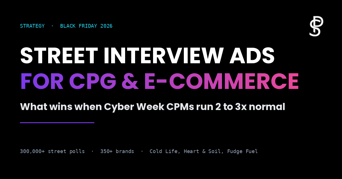 Street Poller Media Expands Authentic Human Content Platform for CPG Brands Ahead of Black Friday