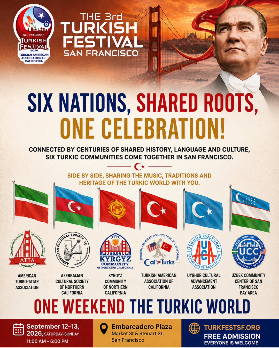 3rd San Francisco Turkish Festival Brings the Living Heritage of Türkiye and the Turkic World to Embarcadero Plaza