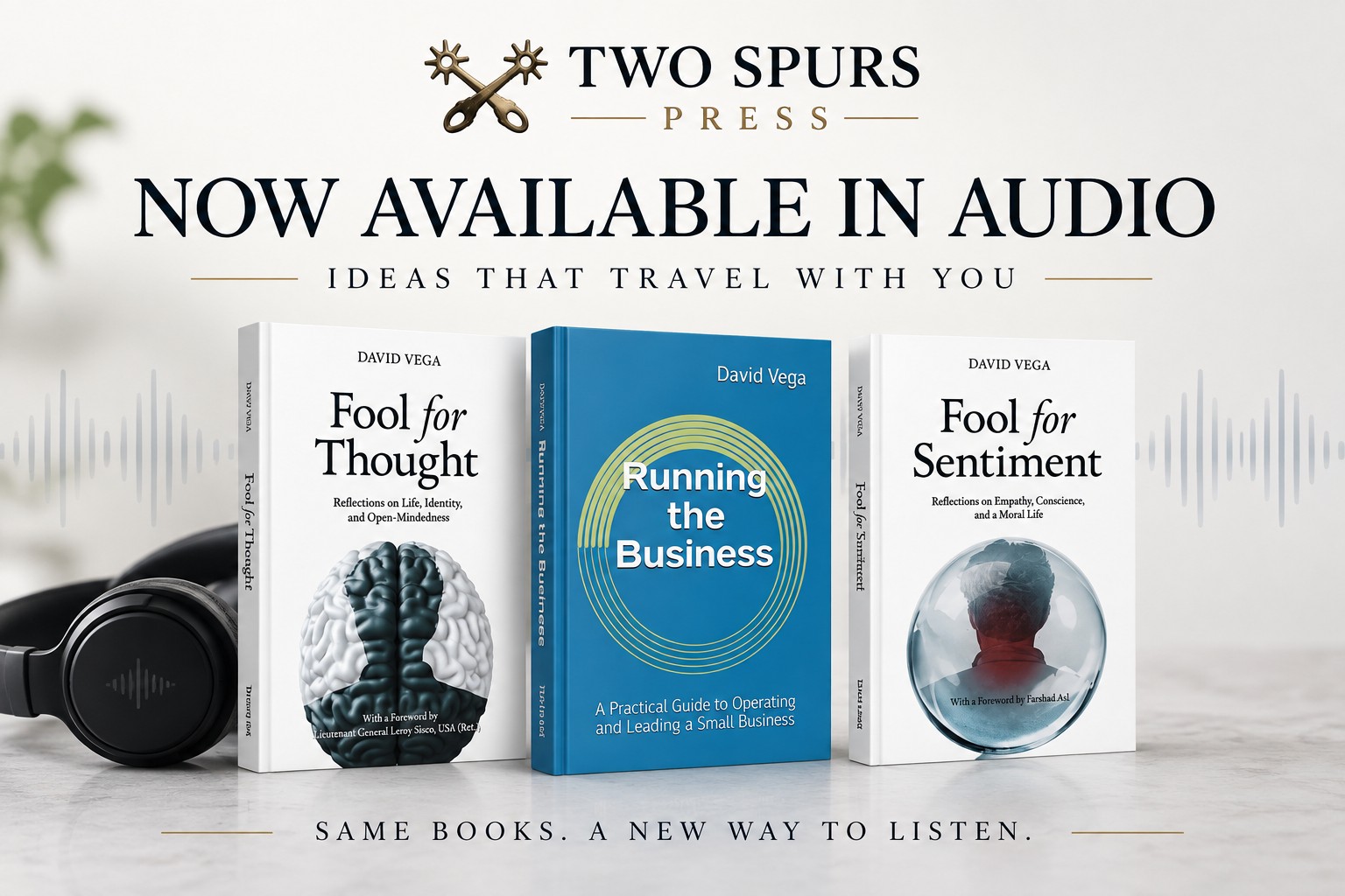 Two Spurs Press Releases Audiobook Editions of Three David Vega Titles