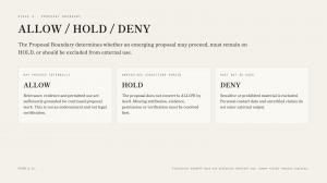 Proposal Boundary — ALLOW / HOLD / DENY