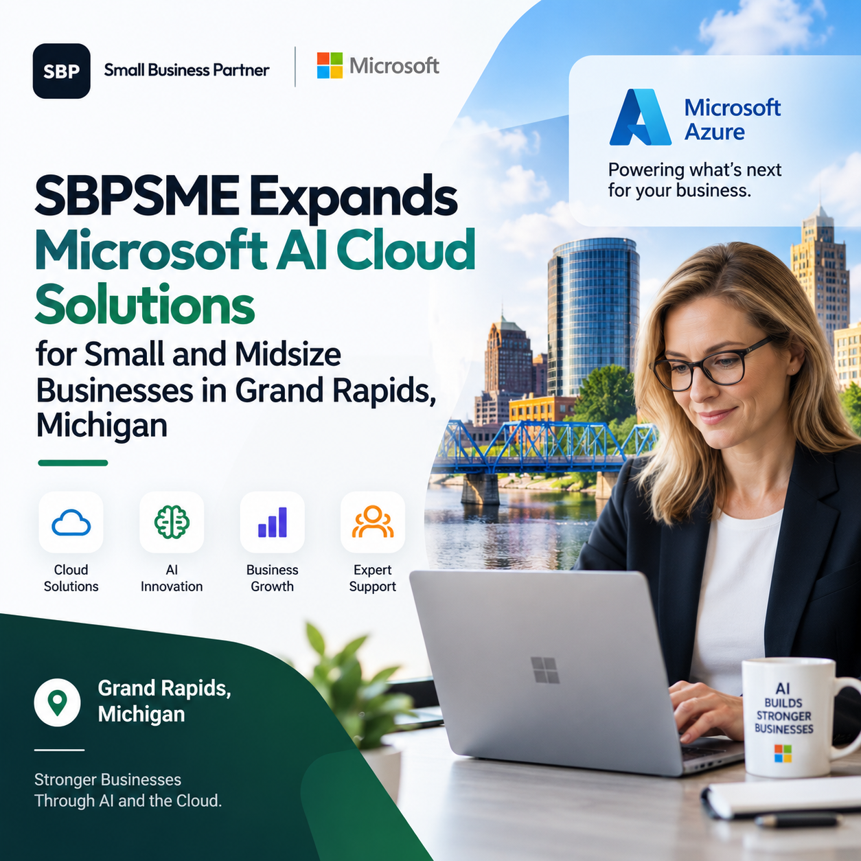 SBPSME Expands Microsoft AI Cloud Solutions for Grand Rapids SMBs