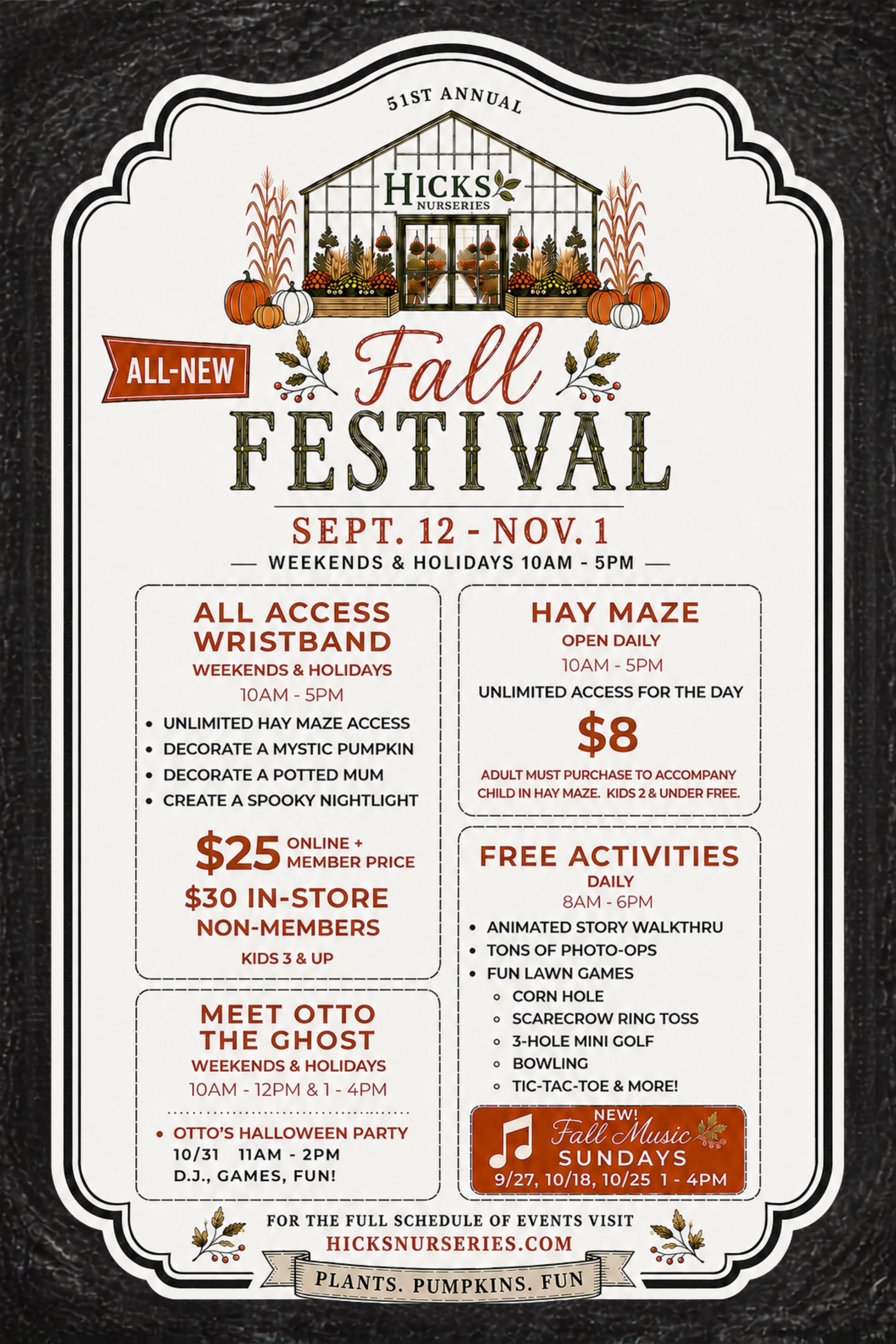Hicks Nurseries Fall Festival 2026: New Attractions & Fun