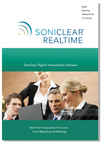 SoniClear RealTime 10 for Courts