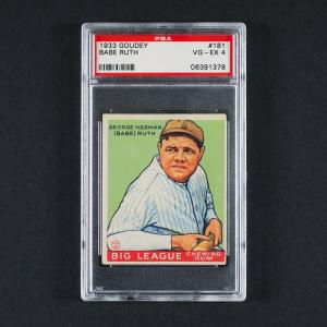 1933 Goudey #181 Babe Ruth