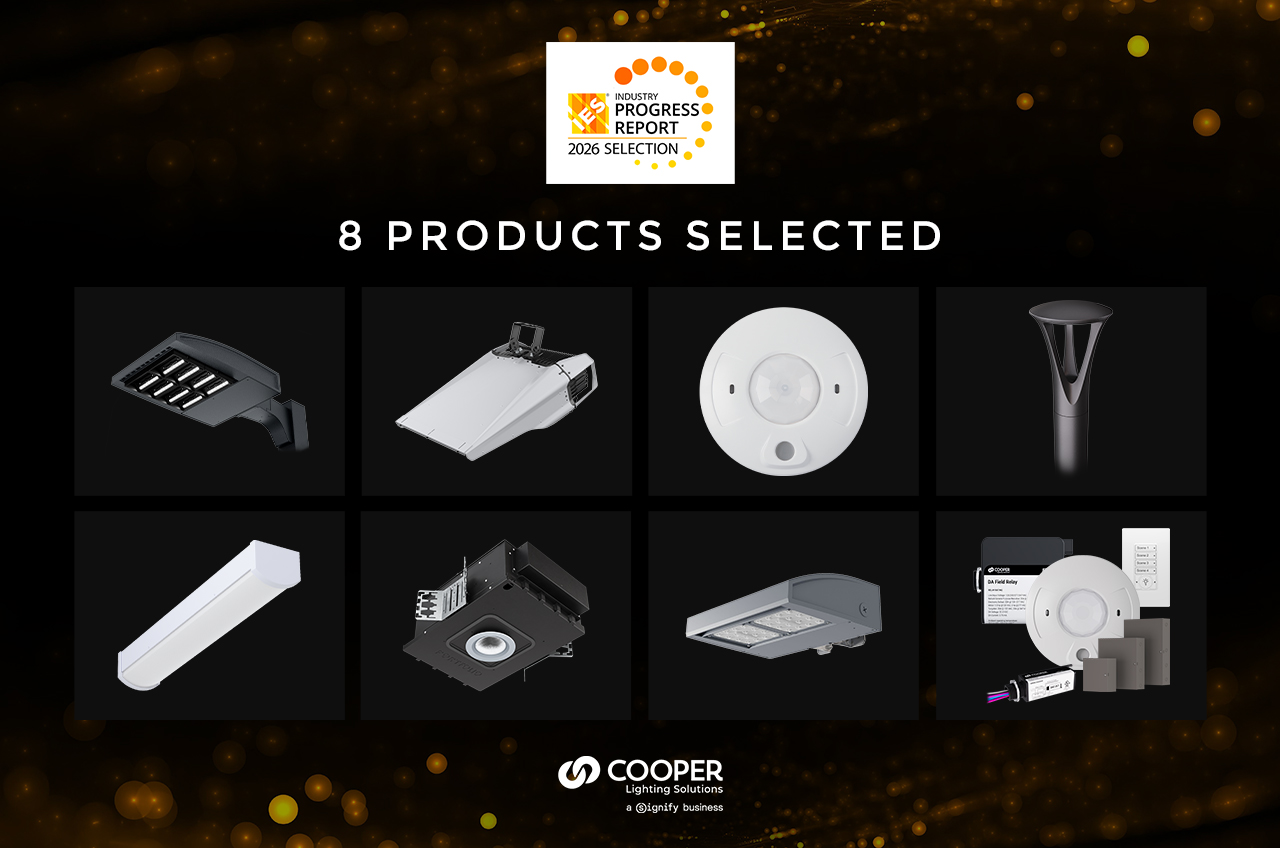 Cooper Lighting Solutions Earns Eight Selections in 2026 IES Progress Report – The Most of Any Lighting Manufacturer