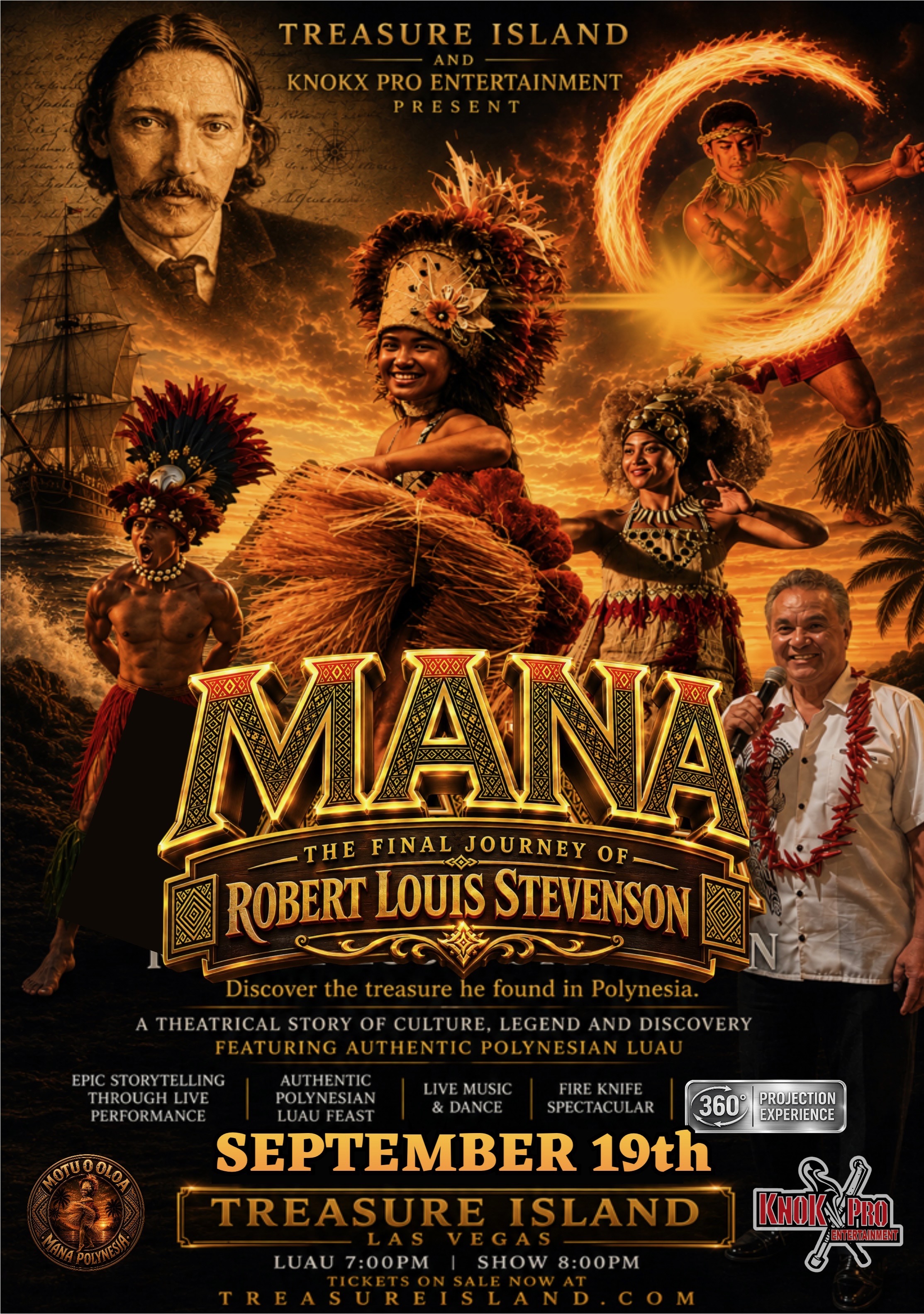 KnokX Pro Entertainment’s MANA Announces Monthly Performances at Treasure Island Las Vegas Through December