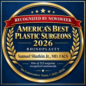 Samuel Shatkin Jr., MD, FACS, of Aesthetic Associates Centre has been named to Newsweek’s America’s Best Plastic Surgeons 2026 in the category of rhinoplasty Samuel Shatkin Jr., MD, FACS - Award Winning Plastic Surgeon in Buffalo, NY