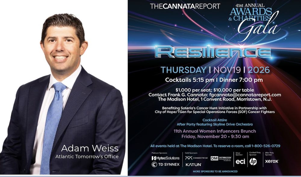 The Cannata Report Welcomes Adam Weiss as Emcee of 41st Annual Awards & Charities Gala