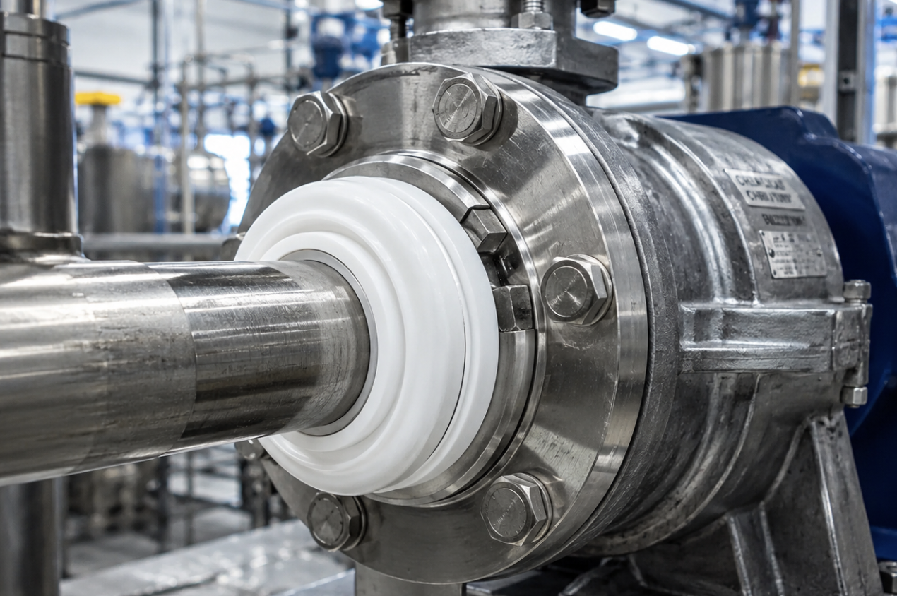 PTFE-Bellows Mechanical Seals for Severe Acid: Material Selection & Mounting Guide