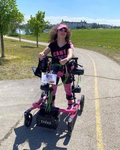 Trexo user participating in a charity event