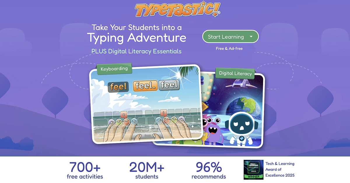 TypeTastic.com Relaunches as a Free, Ad-Free K-5 Digital Literacy Curriculum