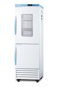 Medical refrigerator-freezer equipped with temperature monitoring device