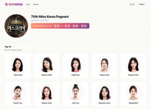 MyStarPick 70th Miss Korea Vote Page