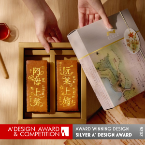 The A' Design Award has announced E G Sain as a Silver winner in the Packaging Design category for the work titled Edible Heritage, a cultural gift set built around honey castella Edible Heritage by E G Sain