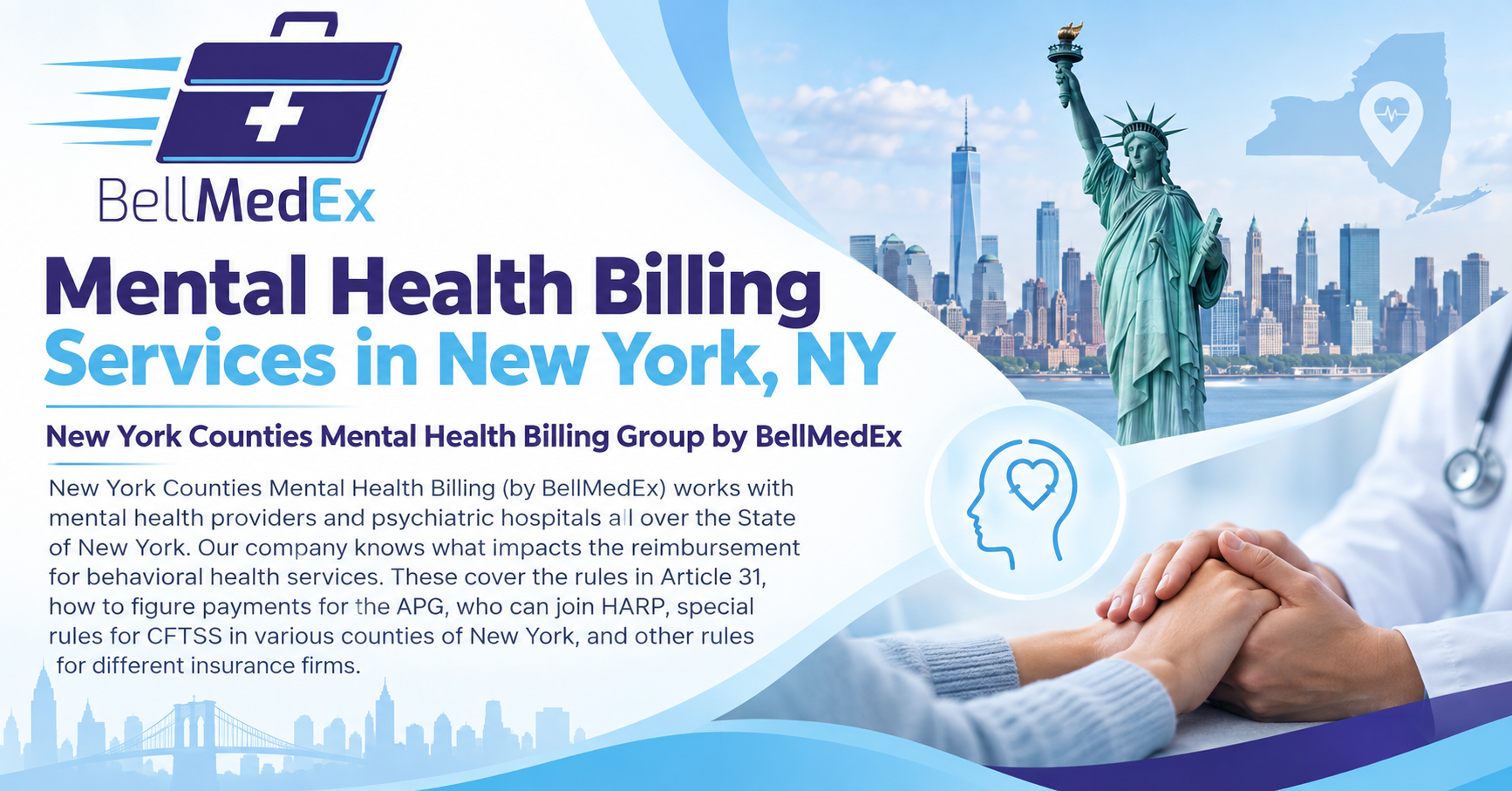 New York Counties Mental Health Billing Group by BellMedEx Supports Behavioral Health Providers Across New York