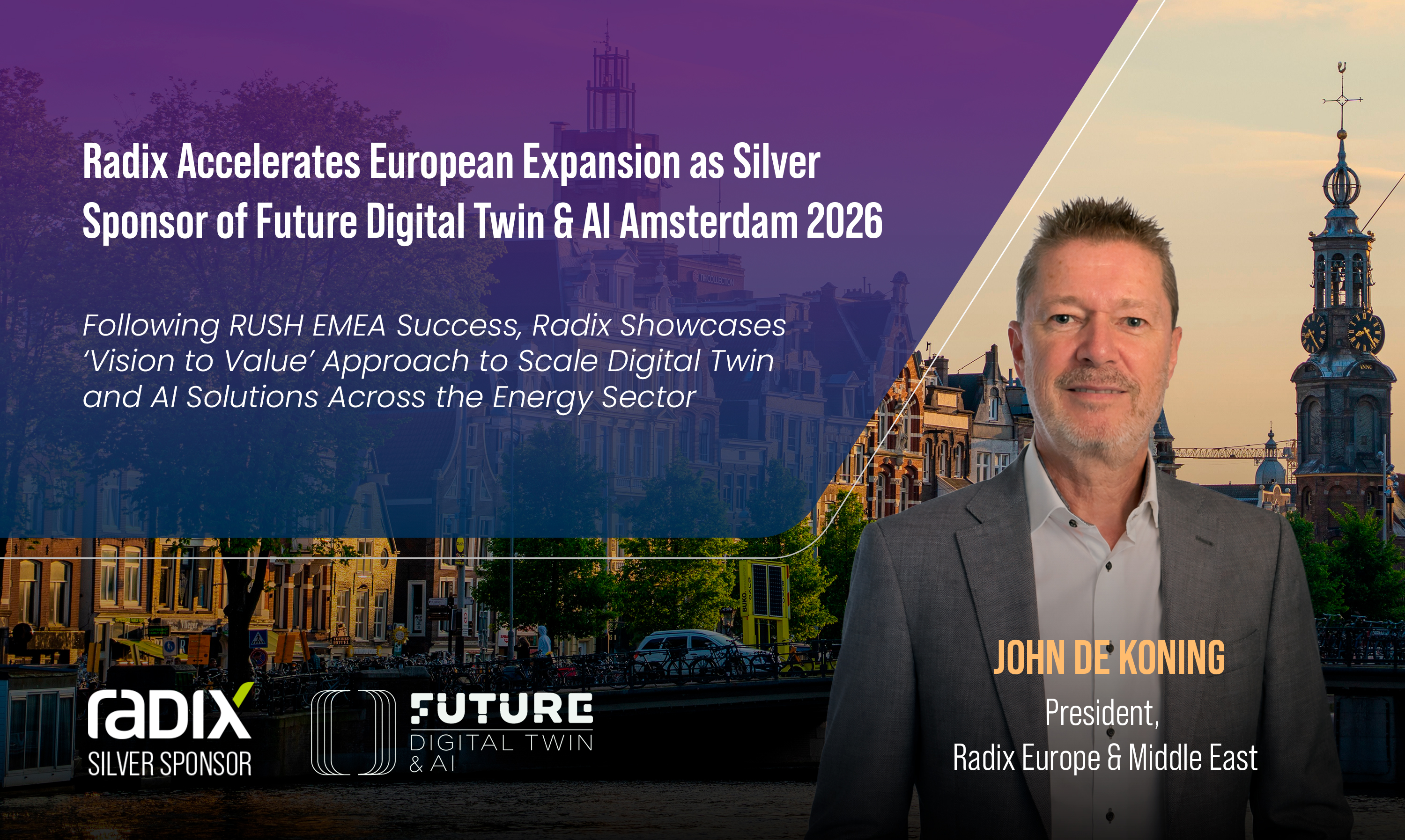 Radix Accelerates European Expansion as Silver Sponsor of Future Digital Twin & AI Amsterdam 2026