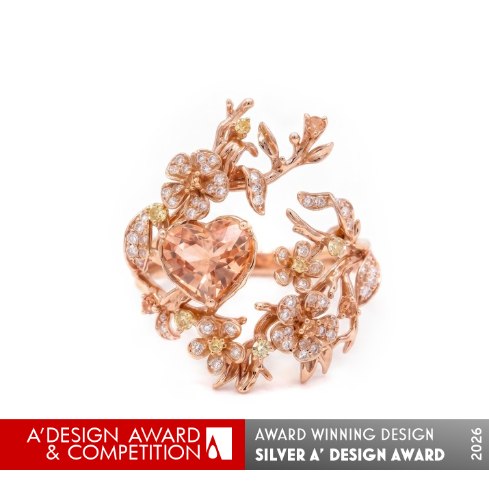 Heart in Bloom by Yi Xiong Wins Silver in A’ Jewelry Design Award