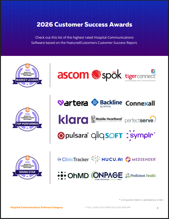 The Top Hospital Communications Software Vendors According to the FeaturedCustomers Fall 2026 Customer Success Report