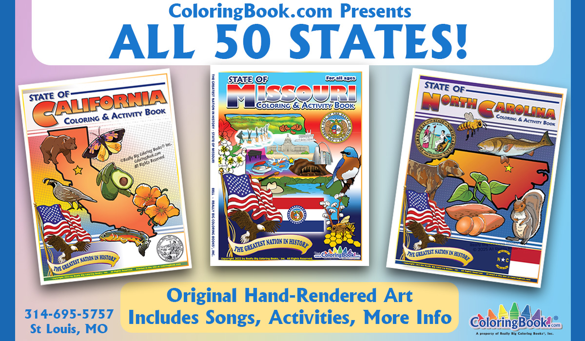 ColoringBook.com Brings All 50 States to Life in Educational Coloring Book Collection