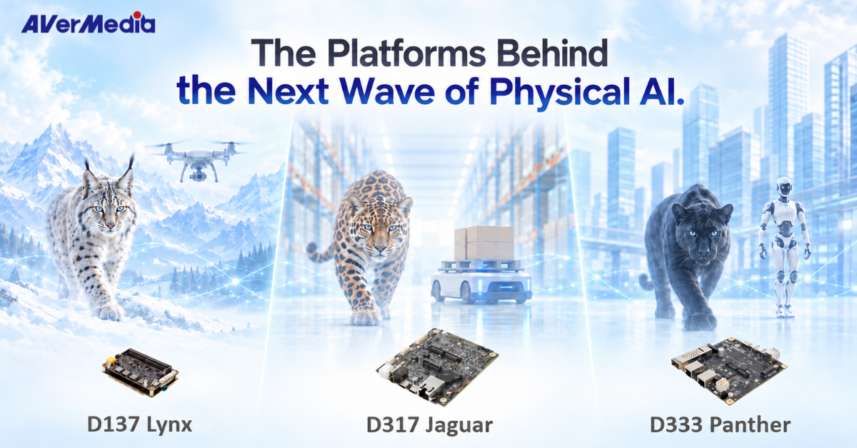 AVerMedia Launches New Robotics Platform Portfolio to Lead the Next Wave of Physical AI