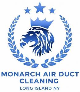 Monarch Air Duct Cleaning crowned lion logo