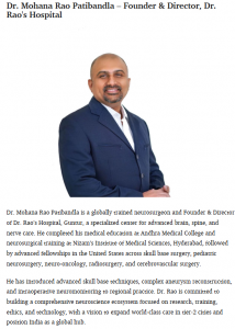 Forbes India Brand Connect August 2026 feature profiling Dr. Mohana Rao Patibandla in the 
