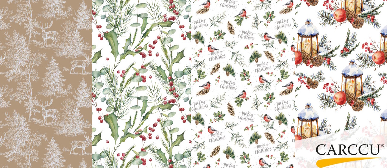 Carccu® Unveils Four New Christmas Flower Wrapping Papers for 2026