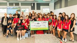 BRB Ella Pillitteri and students, and Boca Raton Bowl team