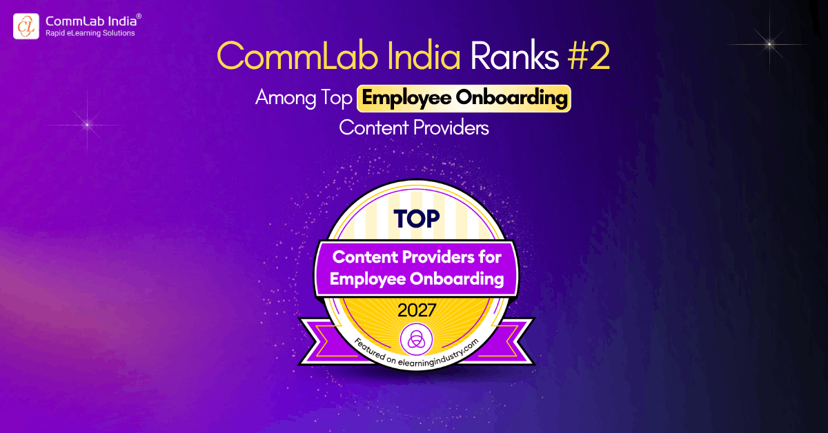 CommLab India Ranks #2 Among Top Employee Onboarding Content Providers
