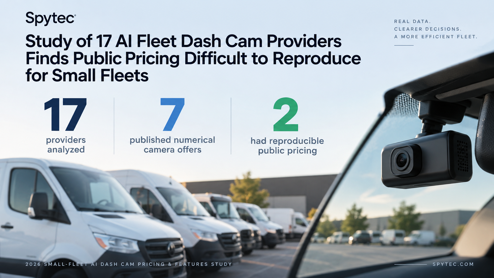 Study of 17 AI Fleet Dash Cam Providers Finds Public Pricing Hard to Reproduce